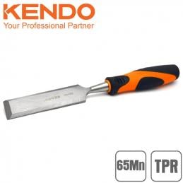 SKI - สกี จำหน่ายสินค้าหลากหลาย และคุณภาพดี | KENDO 26112 สิ่วลบเหลี่ยม 32mm (ด้ามหุ้มยาง)